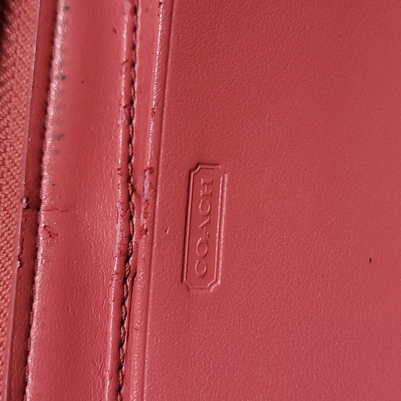 Coach Long Zip Around Wallet In Signature Canvas - Picture 16 of 16